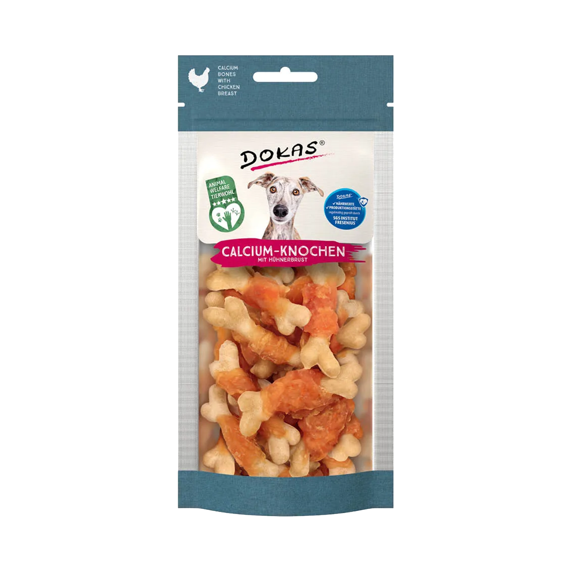 Dokas - Calcium bones with chicken breast 75g