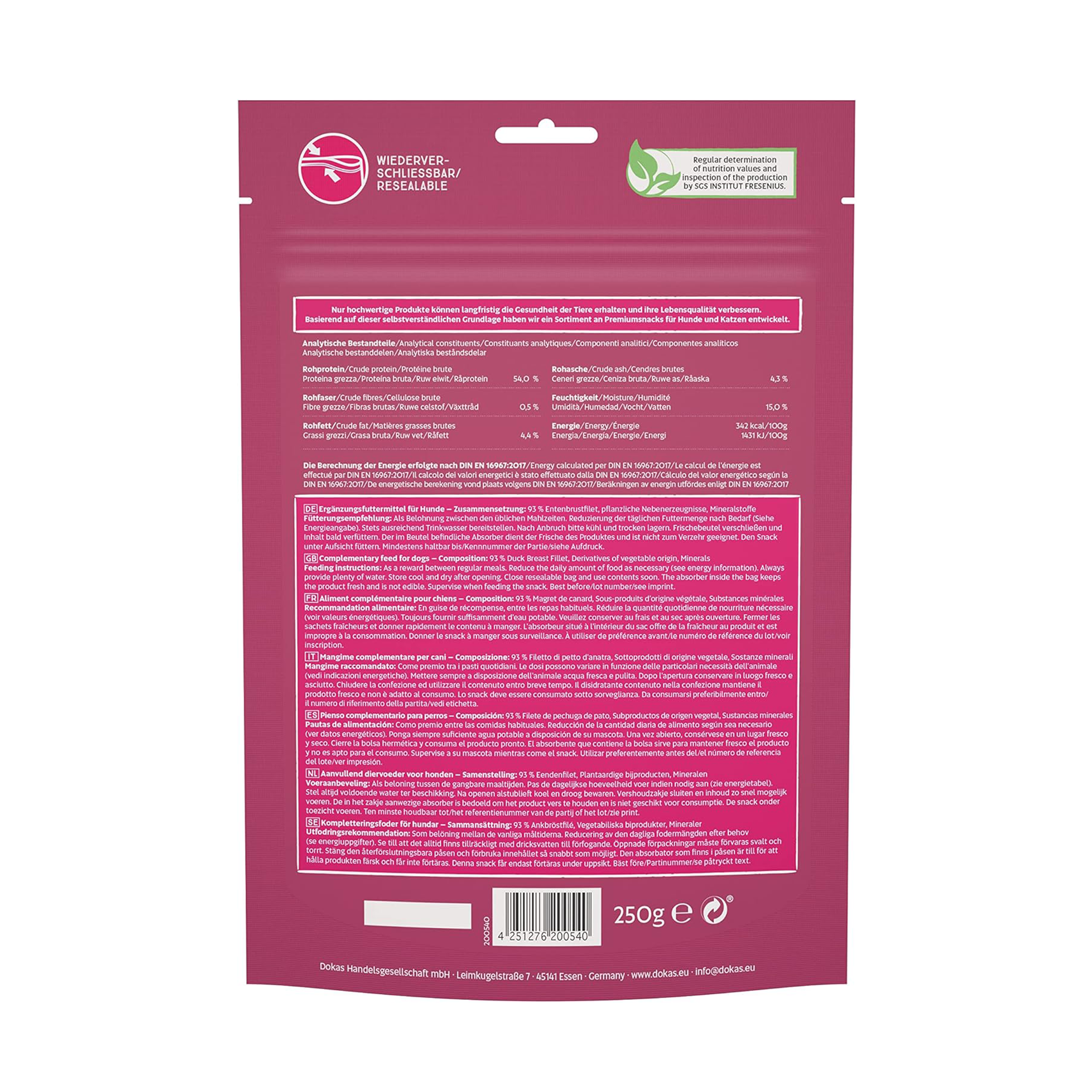 Dokas - Duck breast in strips 250 g