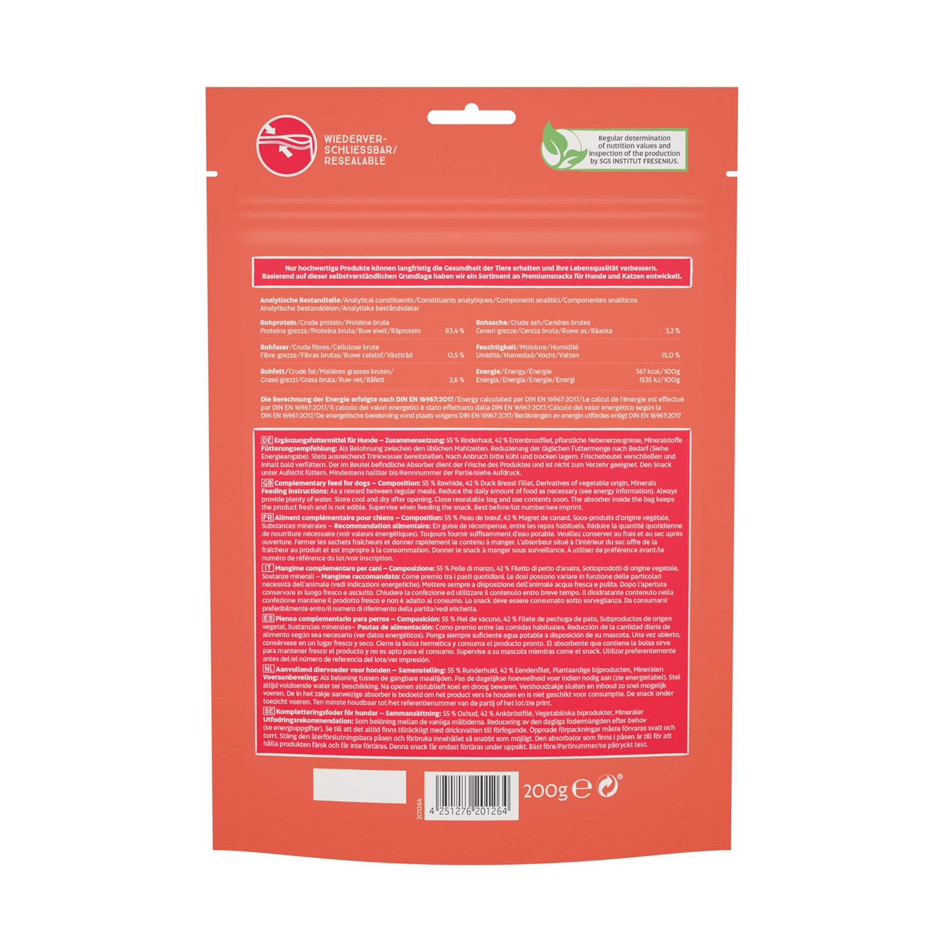 Dokas - Chew stick with duck breast 200g