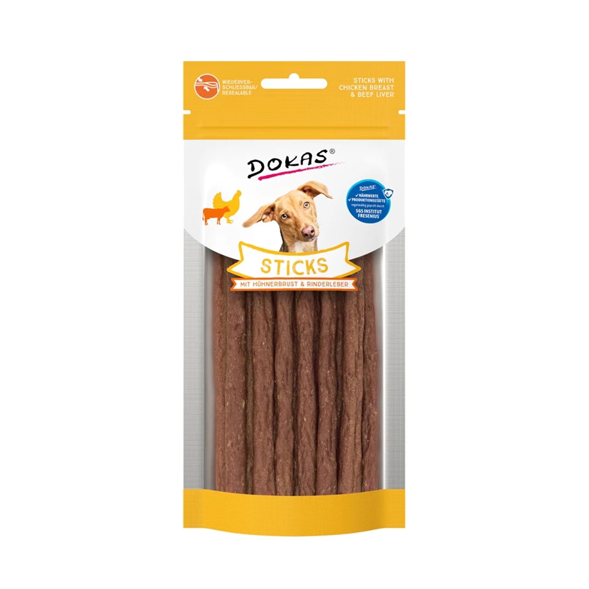 Dokas - Sticks with chicken breast and beef liver 60g